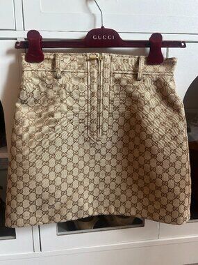 Gucci GG Supreme Jacquard Skirt Size 38 New, Current Season, w Tags/Receipt